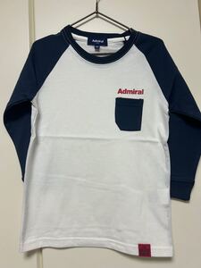 新品未使用Admiral KIDS アドミラルキッズ TシャツロンT子供服サイズ110白紺