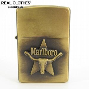 ZIPPO/ジッポー Marlboro/マルボロ ロングホーンスター/メタル貼り 1992年製 /000