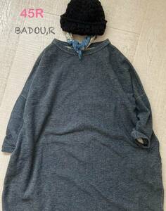 45R BADOU,R 美品！裏起毛スウェットワンピ 0 45rpm