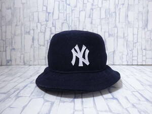 KITH x NEW ERA バケットハット NEW YORK YANKEES ウール ネイビー 紺 キス ニューエラ ニューヨークヤンキース NY