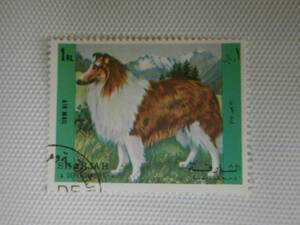 外国切手 使用済 単片 シャルジャ切手 オーダーキャンセル Dogs Postage Stamp Set Sharjah 1972 Cancelled Vintage Post Pets Animals