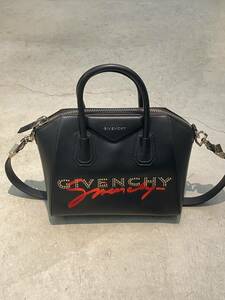 新品 正規 GIVENCHY ジバンシィ ANTIGONA SMALL アンティゴナ スモール 2WAY ショルダー ハンド バッグ BB500CB0SY 001黒本物516O▲