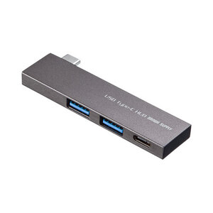 サンワサプライ USB Type-C 3ポートスリムハブ USB-3TCH22SN /l