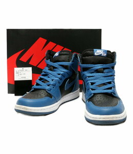 NIKE AIR JORDAN 1 RETRO HIGH OG エアジョーダンワン レトロハイオージー サイズ:24.5 ブルー×ブラック 555088-404 ナイキ 店舗受取可