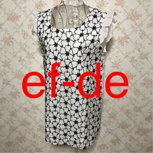 ★ef-de/エフデ★極美品★ノースリーブカットソー9(M)