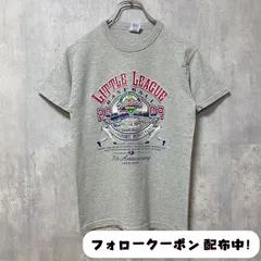 古着 used　RUSSELL　ラッセル　2009　ワールドシリーズ　70周年記念　半袖プリントTシャツ　グレー　レトロ　野球