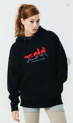 X-girl エックスガールATHLETIC LOGO SWEAT HOODIE