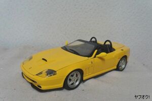 ホットウィール フェラーリ F550 バルケッタ 1/18 ミニカー イエロー