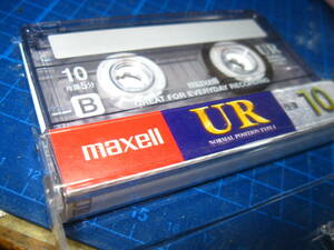 7使用済み　中古　 カセットテープ　日立Maxell　UR10　Type1　ノーマル　10分 　1本　爪あり　No.1231