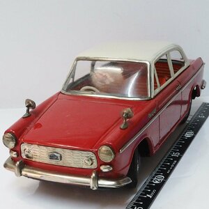 増田屋【ダイハツ コンパーノ ベルリーナ赤COMPAGNO BERLINA リモコン欠】当時物ブリキ製ミニカー TIN MODERN TOYSマスダヤTM 【箱無】0701