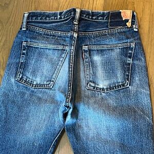 ドゥニーム 紙パッチ ビンテージ デニム DENIM ボタンフライ　ｗ３４目安　初期オリゾンティ