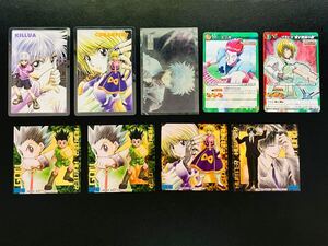 ハンターハンター ラミネートカード ミラクルバトルカードダス キラ HUNTER×HUNTER キルア クラピカ クロロ ヒソカ 非売品シール 冨樫義博