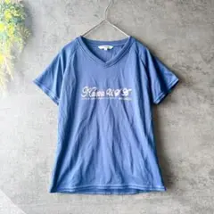 kaepa ケイパ　スポーツウェア　半袖Tシャツ　Ｖネック　レディース　M ロゴ