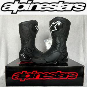 ★未使用品 alpinestars SMX-6 V2 41 アルパインスターズ レーシングブーツ 26.0cm BLACK バイク オートバイ 靴 シューズ CE規格 A61230-9