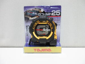 21790 工具祭 Tajima タジマ G3GL25-55BL G3ゴールド ロック25 5.5m 焼き爪仕様 未使用品