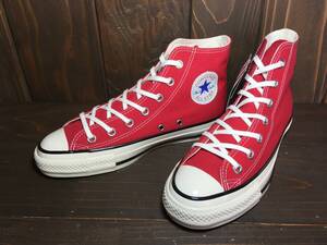 ★CONVERSE コンバース ALL STAR オールスター HI 赤 24.5cm 未使用 検 チャック テイラー ハイカット