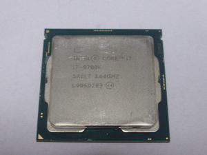 INTEL CPU Core i7 9700K 8コア8スレッド 3.60GHZ SRELT CPUのみ 起動確認済みです