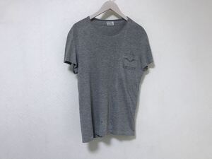 本物リプレイREPLAYコットン半袖Tシャツグレー旅行トラベルビジネスメンズデニムS