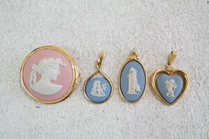 B486 WEDG WOOD/ウェッジウッド ペンダント ブローチ ブランド ヴィンテージ アクセサリー 大量 セット まとめて おまとめ ネックレス