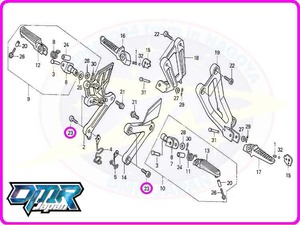 【新品】 ボルト (ステップ) NSR250R MC18