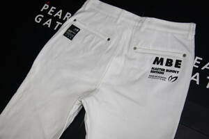 ★正規品★パーリーゲイツ PEARLY GATES マスターバニーエディション★ジャージハイパワーストレッチ 5ポケットパンツ★秋冬に最適★白 5L