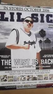 ☆LIL SIC THE WEST IS BACKのアルバムポスター