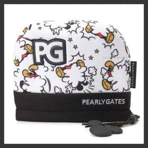 新品/未使用★正規★PEARLY GATES/パーリーゲイツ★ミッキーマウス★アイアンカバー/ヘッドカバー★白/黒★バンカーショット★メンズ