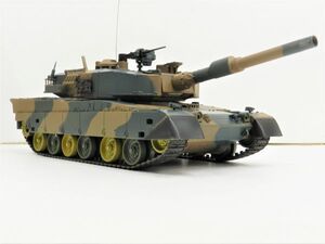 【赤外線バトルシステム付 対戦可能 塗装済み完成品 】Heng Long 2.4GHz 1/24 陸上自衛隊 90式戦車 ◎キューマル◎ ※3808-1/2