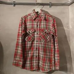 WOOLRICH　長袖チェックシャツ　Sサイズ　コットン　レッド系　3661