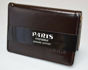 上質牛革使用 PARIS 名刺入れ ２０枚程度収納可能 PSK-10