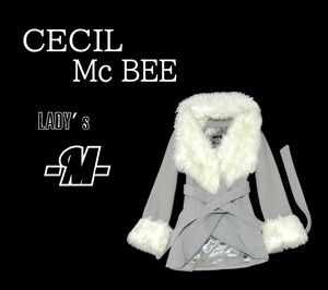 レディースM◇CECIL MC BEE◇ガウンコート　gray