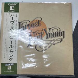 日本REPRISEオリジLP帯付き Neil Young / Harvest 1972年 P-8120Rポスター＆スリーヴ付き ニール・ヤング ハーヴエストOBI NB1210-049