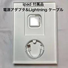 【未使用】 ipad 第６世代 付属品 電源アダプタ Lightningケーブル