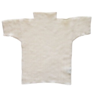 イッセイミヤケ ホワイトレーベル ISSEY MIYAKE WHITE LABEL ボックス プリーツ ハイネック カットソー Tシャツ 半袖 無地 2 白 /♪8