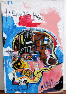 ジャン ミシェル バスキア Jean-Michel Basquiat 1981年 Untitled 無題 オイルキャンバス 油彩 油絵 絵画 模写