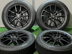 【バリ溝スタッドレス!!】G.SPEED 15in 6J +53 PCD114.3 ハンコック 185/65R15 ノア ヴォクシー エスクァイア セレナ フリード アクセラ 