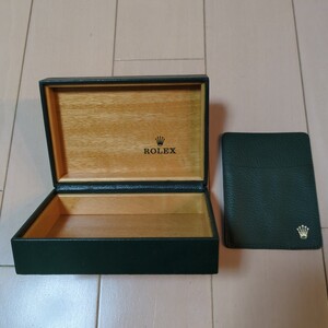 ROLEX 箱 空箱 腕時計用 68.00.71 グリーン BOX ロレックス 緑 MONTRES S.A GENEVE　SUISSE・カードケース