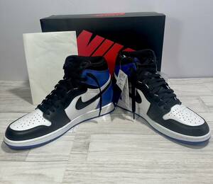 【1円〜売り切り☆未使用☆レシート付き☆fragment×Nike Air Jordan 1 Retro High OG BLACK/Sport Royal/White/US10 フラグメント×ナイキ