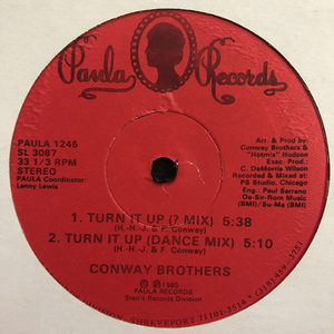 The Conway Brothers / Turn It Up [Paula Records PAULA 1245]