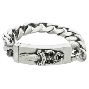 クロムハーツ Chrome Hearts ID DAGGER/ダガーIDクラシックリンク サイズ:13LINK シルバーブレスレット 中古 SJ02