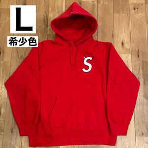 【半タグ付】Supreme S Logo Hooded Sweatshirt 22AW Red ツノ デビル シュプリーム Sロゴ パーカー ツノ デビル フーディ レッド 赤