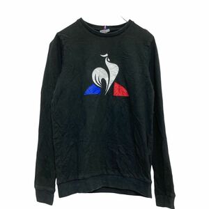 le coq sportif ロゴスウェット トレーナー 150～ キッズ ブラック ルコックスポルティフ 裏パイル 古着卸 アメリカ仕入 a609-6375