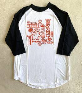 ◆ビンテージ Wassco Tシャツ 七部袖 ベースボール Chip Wass チップワス 検 Nickelodeon ニコロデオン 少年ナイフ