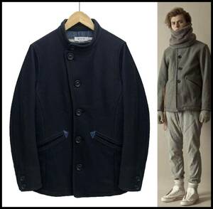 ★定価￥65940★ nonnative ノンネイティブ PILOT COAT W/N HEAVY MELTON レザー 切替 ウール メルトン パイロット コート ジャケット 0