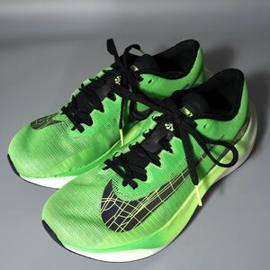 4-YG038◎【美品】ナイキ NIKE ズーム フライ 5 ZOOM FLY 5 EKIDEN スニーカー ライムグリーン 25 メンズ