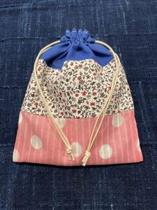 値下げ！ハンドメイド☆きんちゃく袋 d6 ♪入園 入学♪