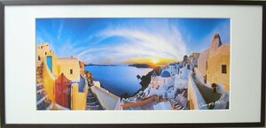 絵画 アートポスター ギリシャの風景 エーゲ海 送料無料