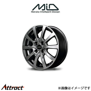 MID ユーロスピード F10 アルミホイール 1本 キャスト スポーツ LA250S/LA260S(13×4J 4-100 INSET43 メタリックグレー)EUROSPEED F10