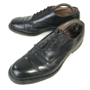 70s★D.J. Leavenworth★5eyelet /U.S.NAVY Service Shoes/海軍サービスシューズ【9.5W/27.5】レザーソール/フェルトタン/Vintage◆pH-187