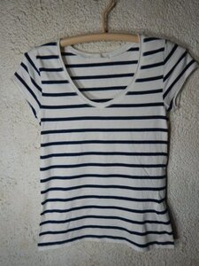 to3539　ZARA　trf　Trafaluc　ザラ　レディース　半袖　ボーダー　デザイン　tシャツ　人気　送料格安